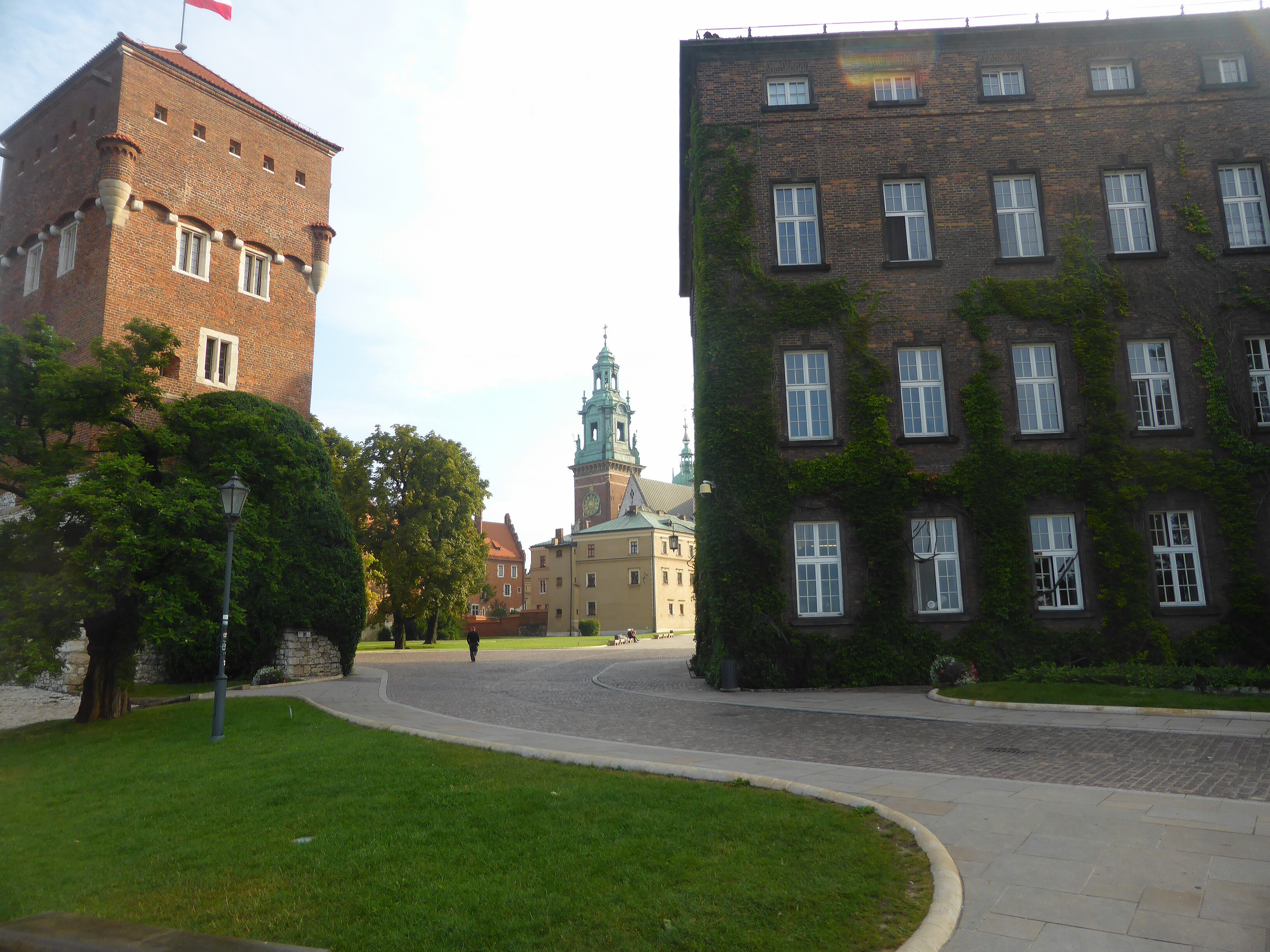 Hardlopen in Krakau, het Wawelkasteel biedt een prachtige aanblik