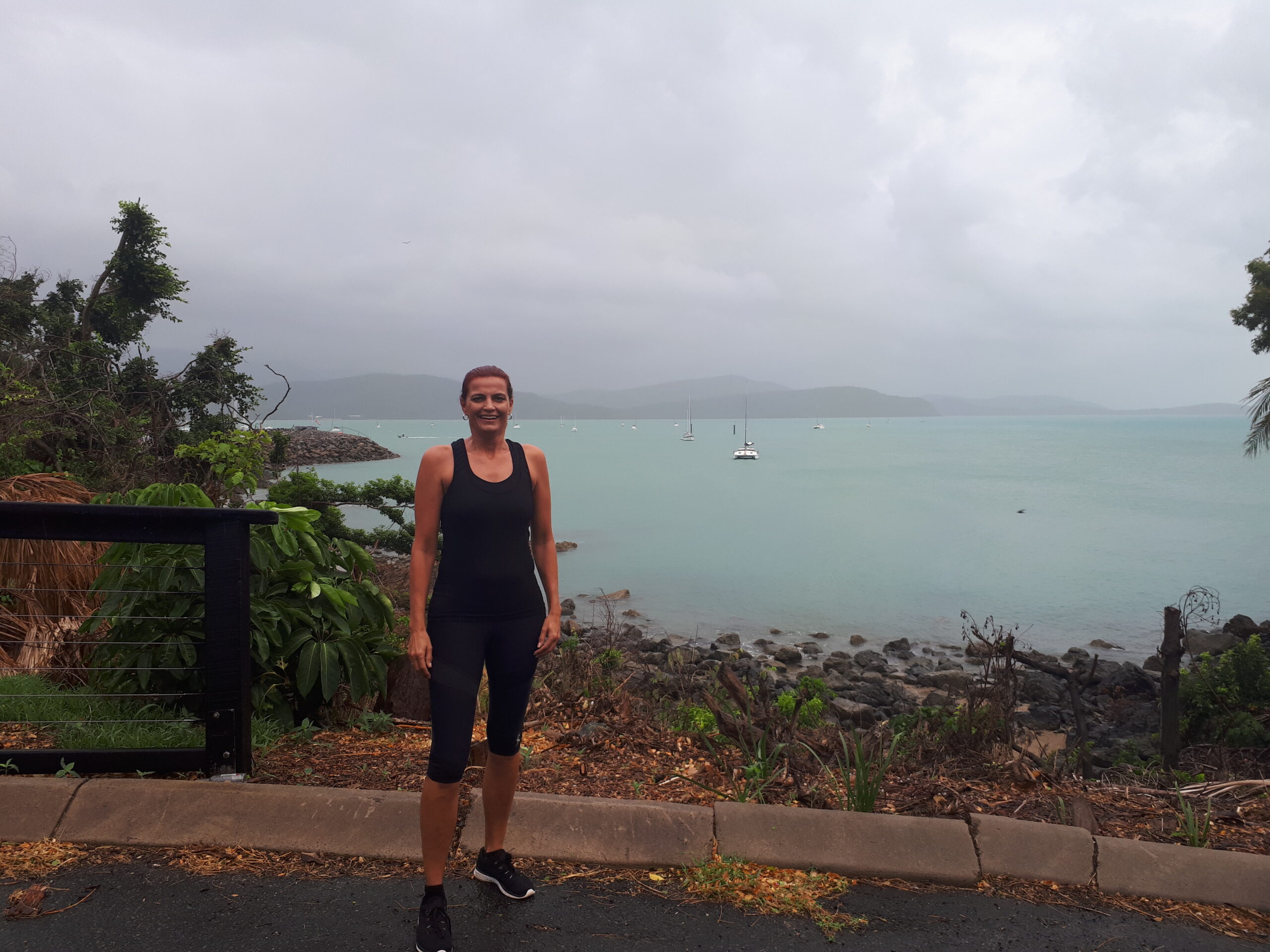 Hardlopen in Airlie Beach, prachtig uitzicht