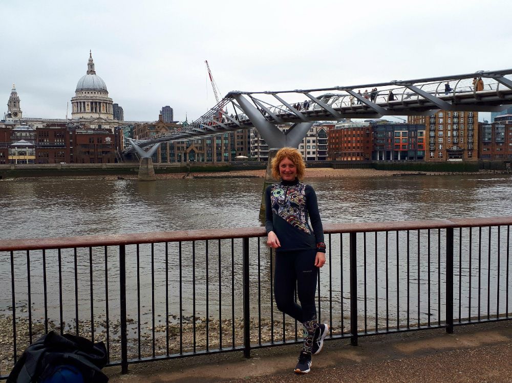 Hardlopen in Londen - Millenium Bridge