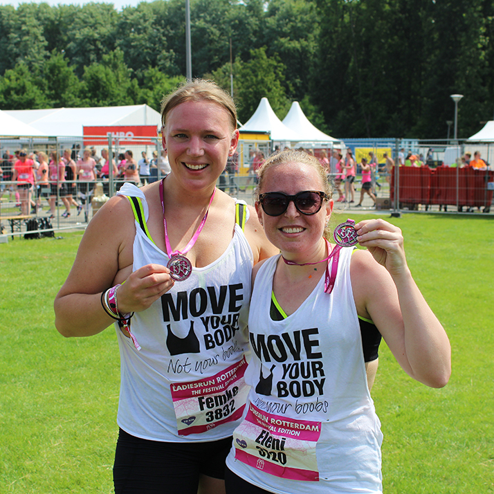 Ladiesrun Rotterdam met Anita Nederland 1
