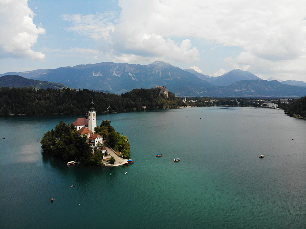 drone bled hardlopen slovenie