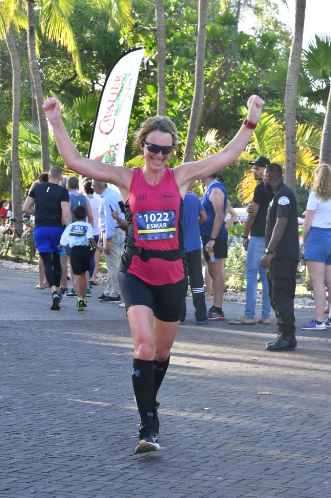 Halve marathon van Curaçao - de finish