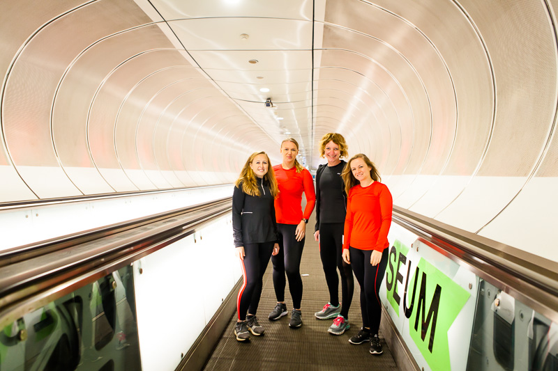 Hardlopen op de Kop van Zuid - metro