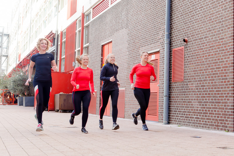 Hardlopen op de Kop van Zuid - oude pakhuizen