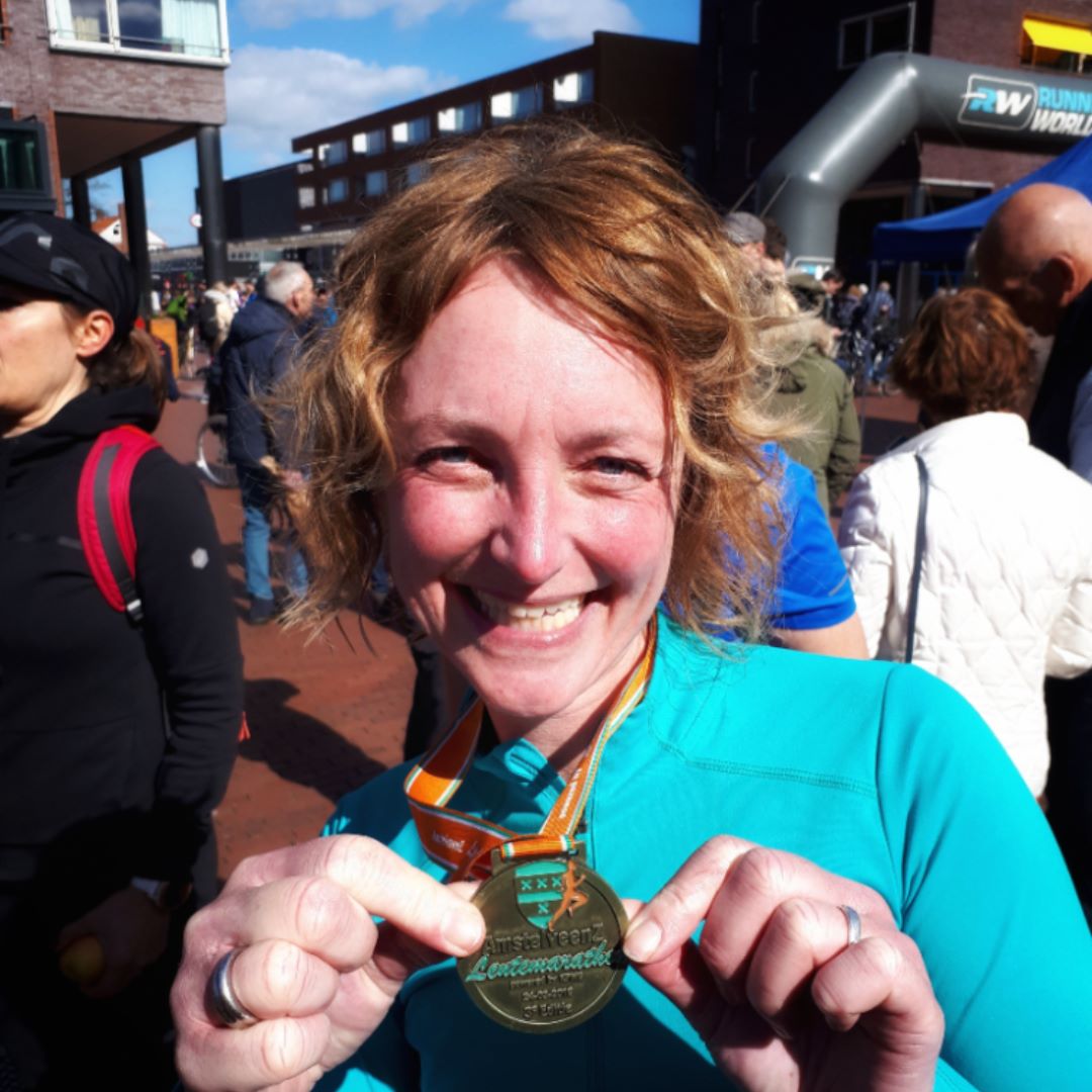 Lentemarathon - PR en medaille