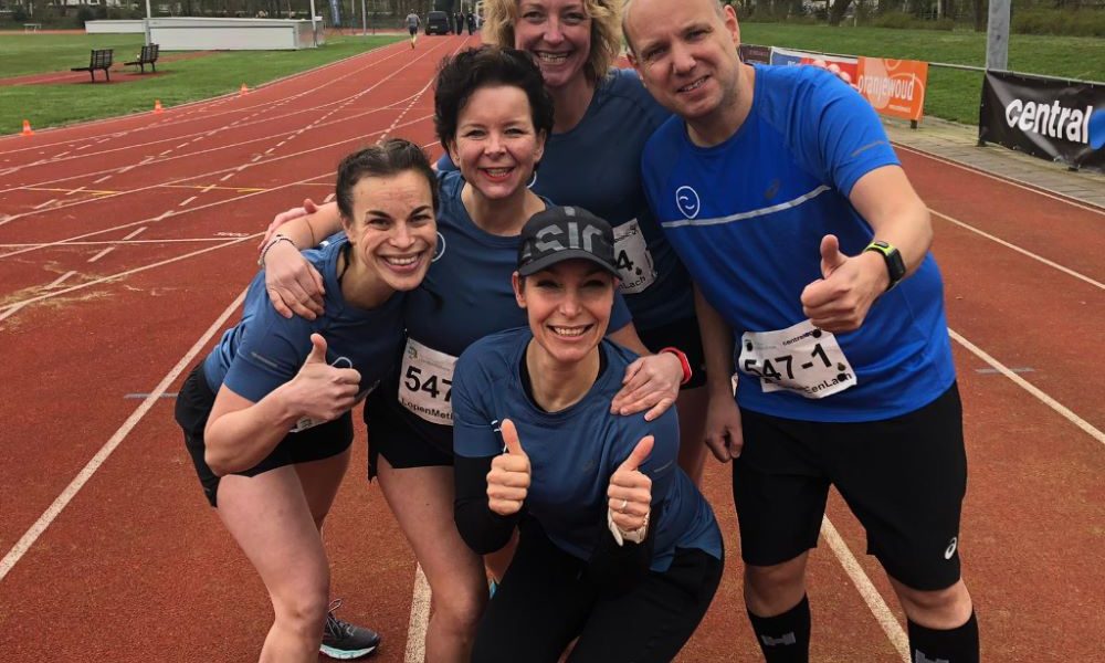 Lentemarathon - teamfoto