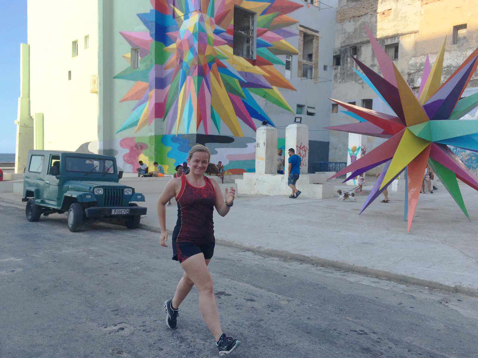 Hardlopen Malecon Havana Cuba