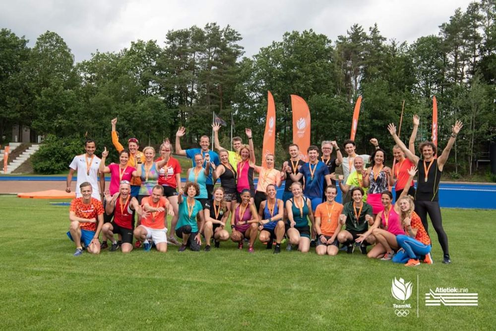 Hardlopen met Tony en Danaid - de hele groep