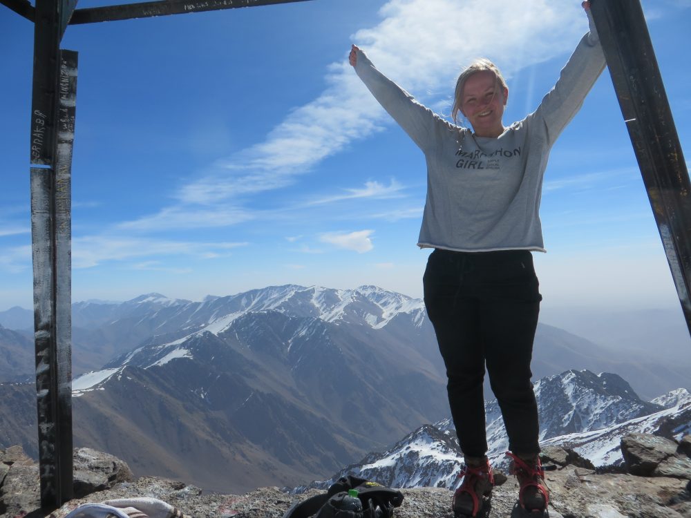Mount toubkal hiken Marokko hardlopen