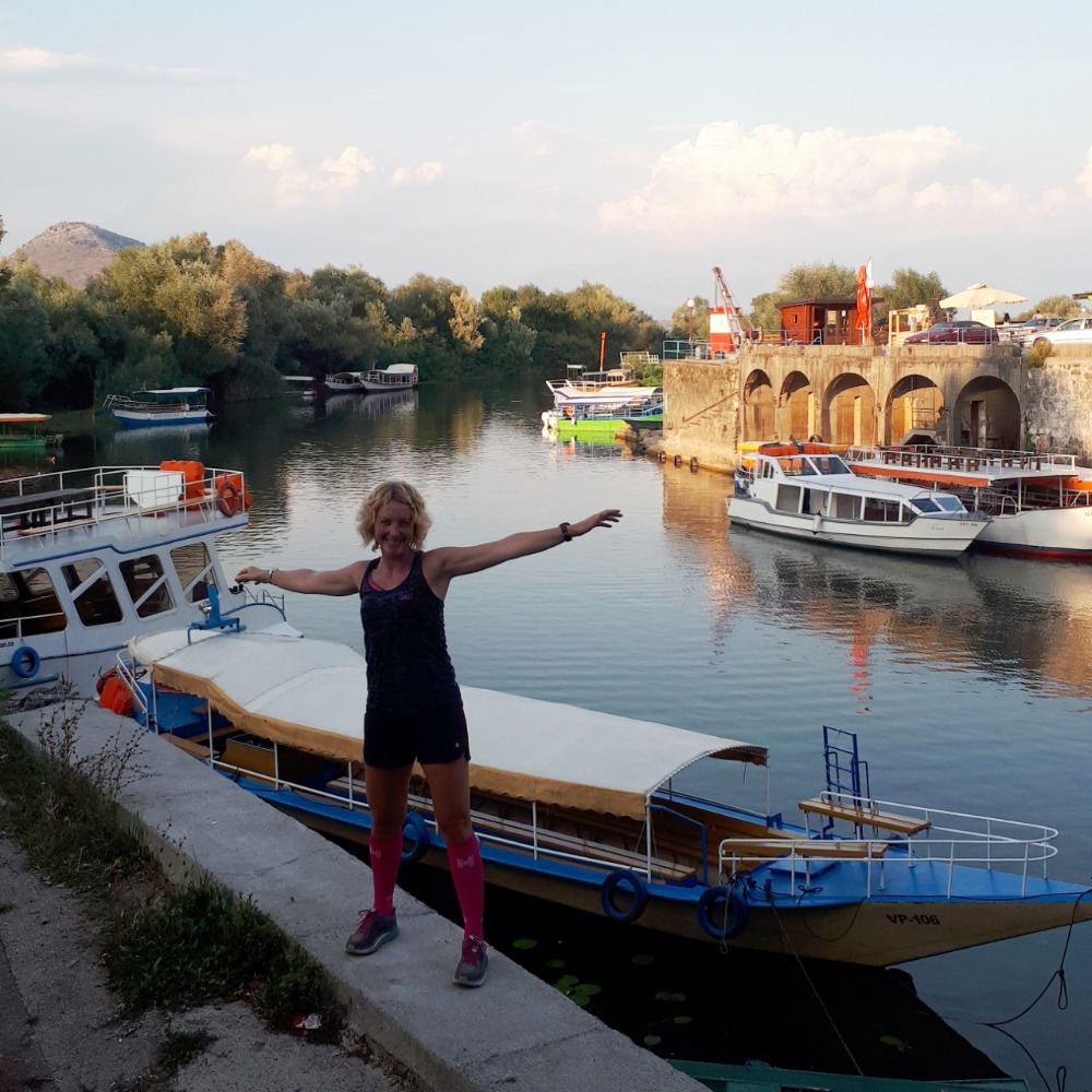 Hardlopen Skadarmeer - bootjes en kajaks